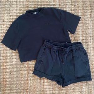 Black Nike lounge set